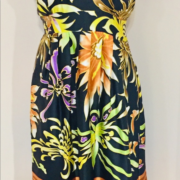 HP🎉🎉 NWT 100% Silk Floral Summer Dress - Picture 2 of 8
